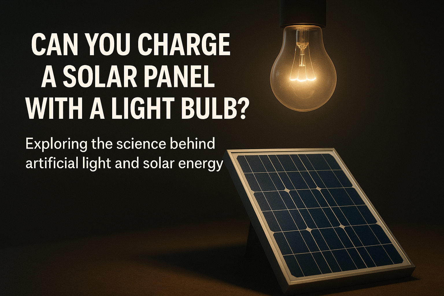 Can a Light Bulb Charge a Solar Panel Exploring the Science and Practicality in 2025