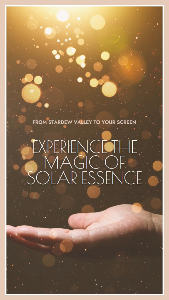Solar Essence in Stardew Valley