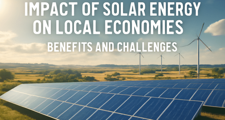 Impact of Solar Energy on Local Economies: Benefits and Challenges