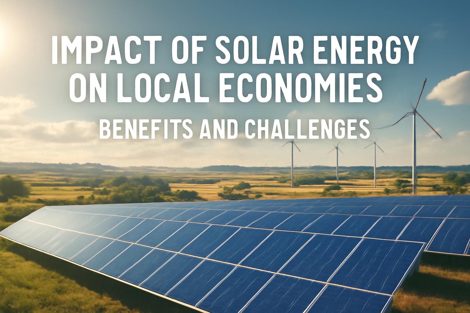 Impact of Solar Energy on Local Economies: Benefits and Challenges