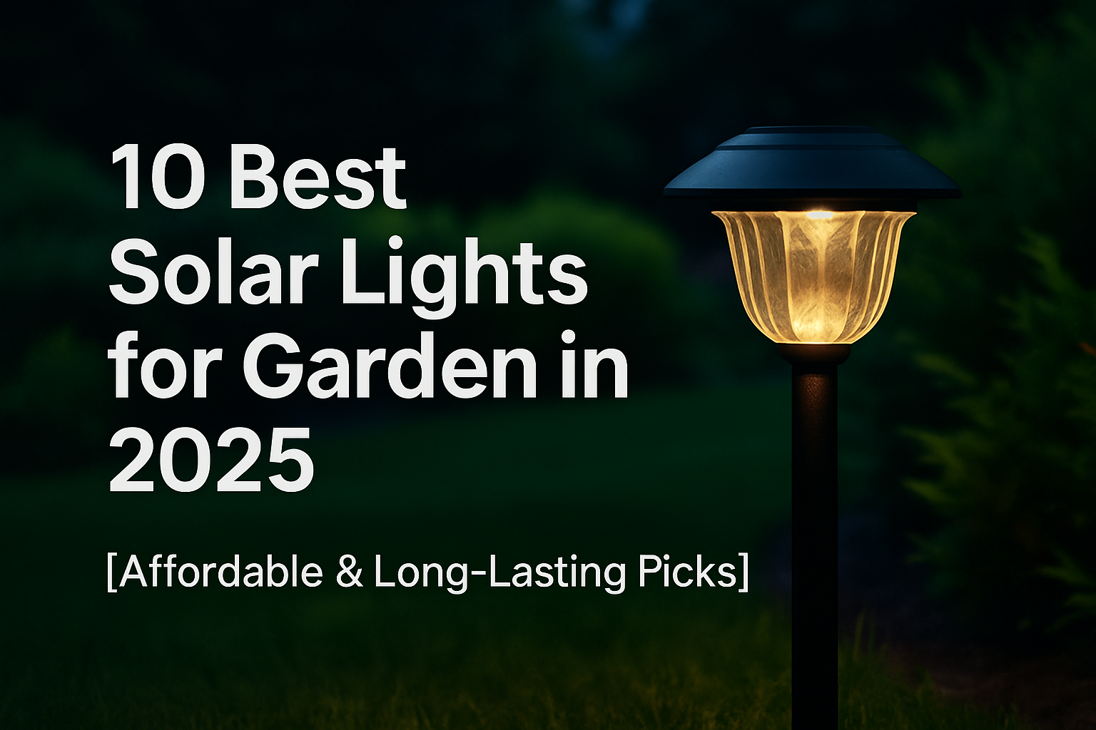 10 Best Solar Lights for Garden in 2025 [Affordable & Long-Lasting Picks]