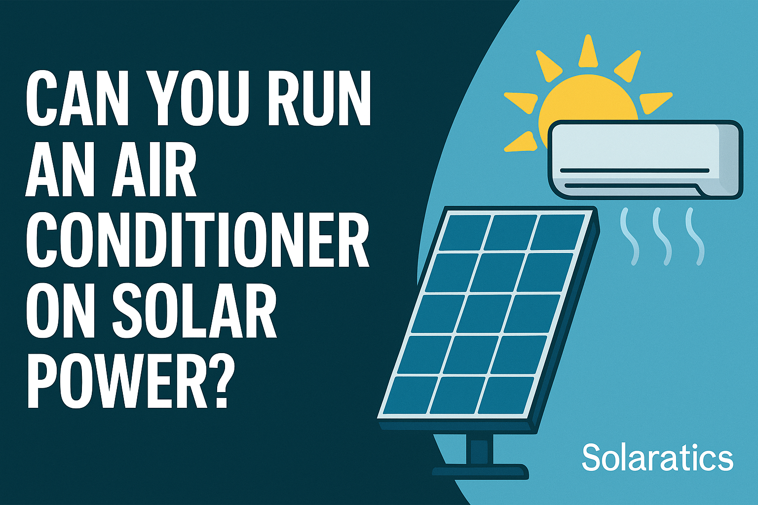 Can we run ac using solar stats base details