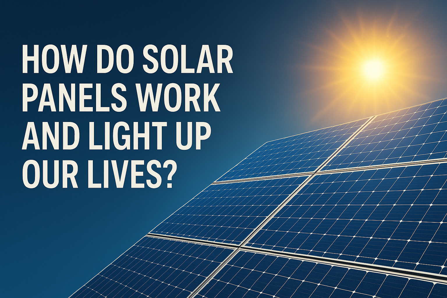 How Do Solar Panels Work and Light Up Our Lives