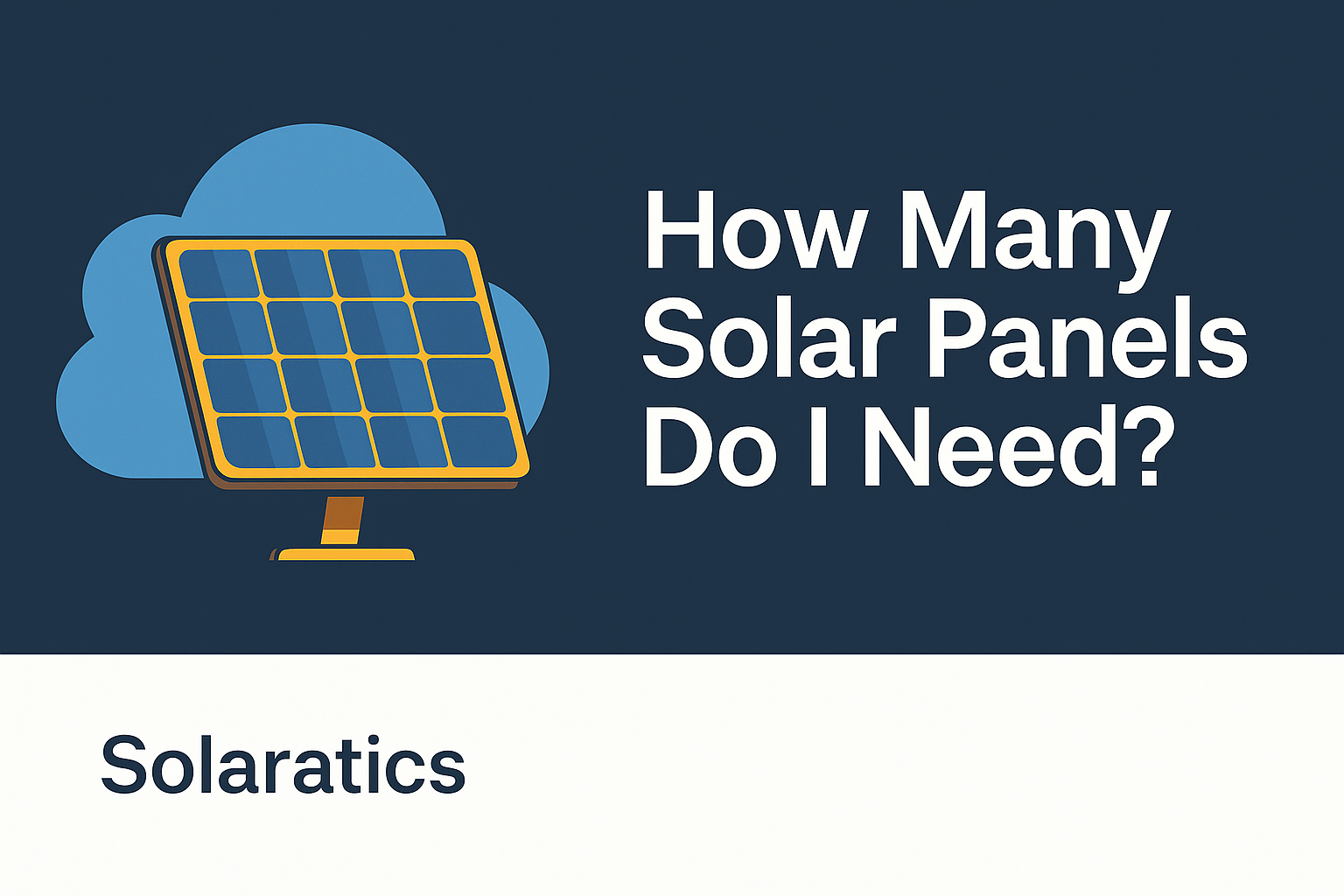 How many solar panels i need