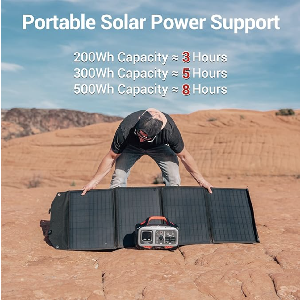ROCKPALS 100W Foldable Solar Panel Kit