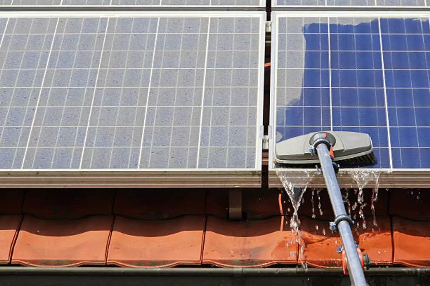 cleaning solar panels