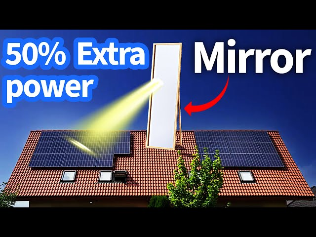 mirror reflection technique for solar lights used in cloudy days 