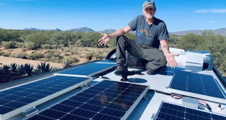 installing RV solar panel on a car