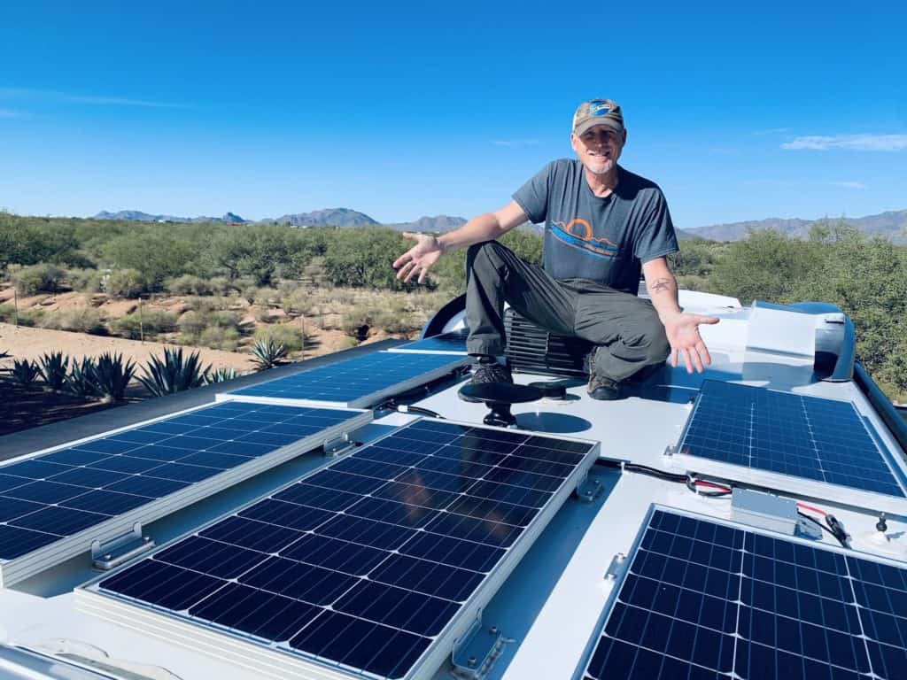 installing RV solar panel on a car