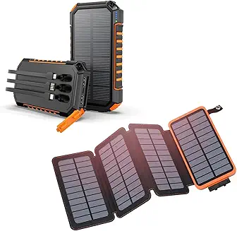 Hiluckey Power Bank Solar Charger 27000mAh