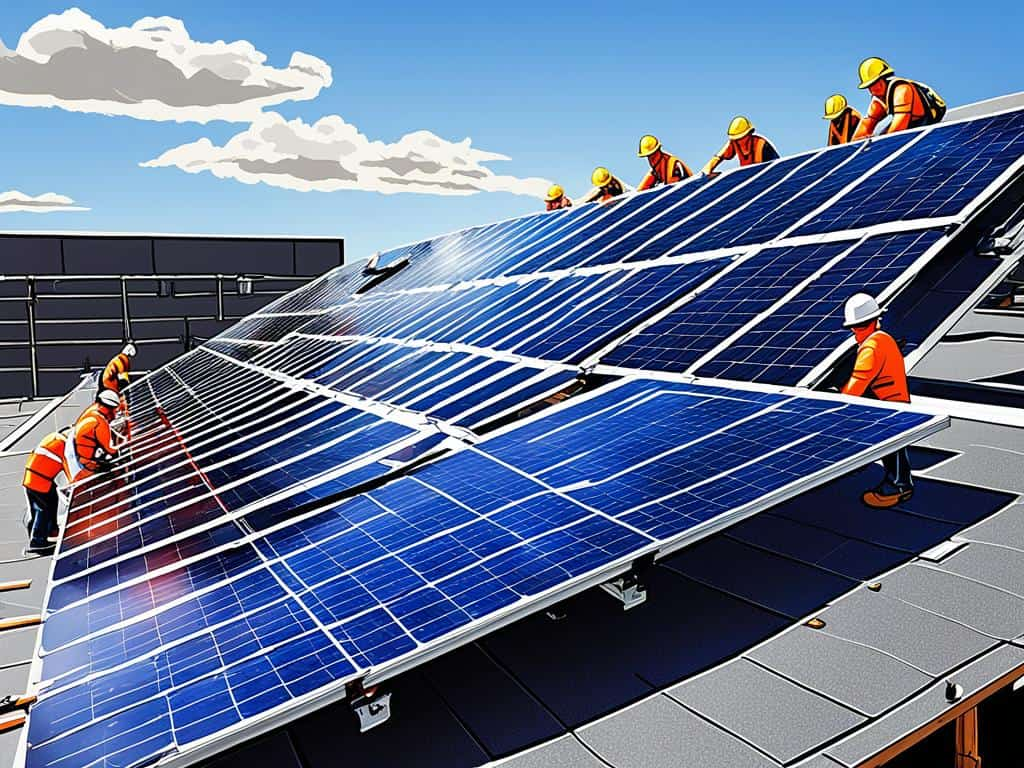solar panel installation
