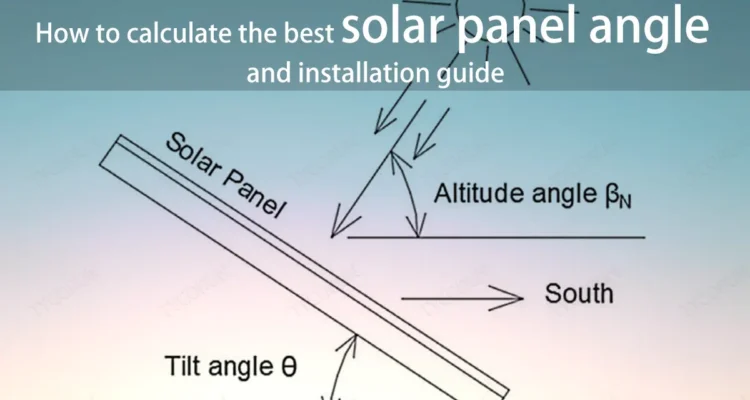 solar panel calculator tilt