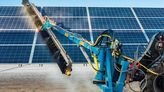 solar cleaning robot providers in US
