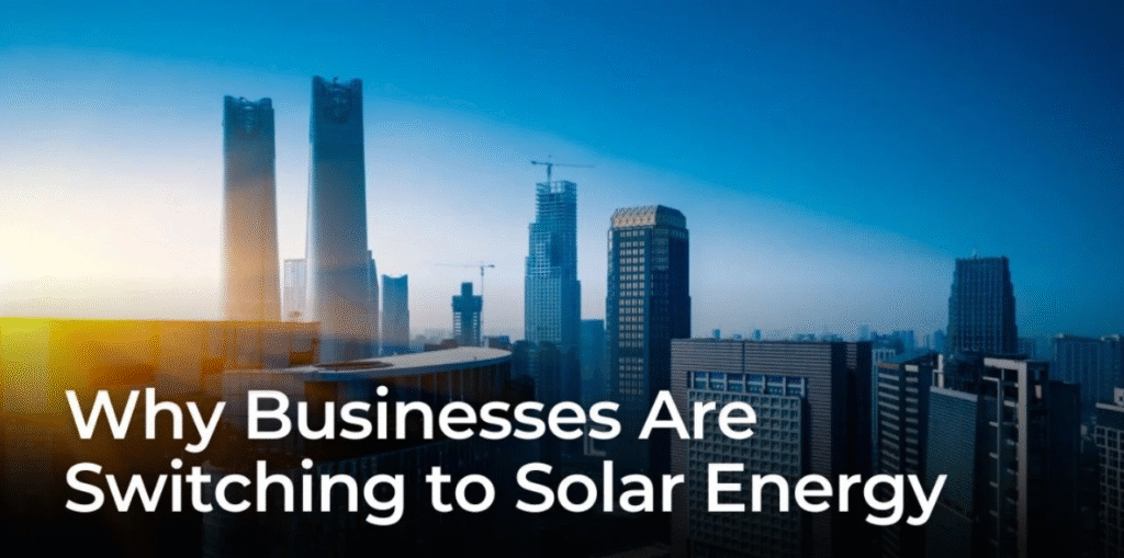 why businesses are switching to solar