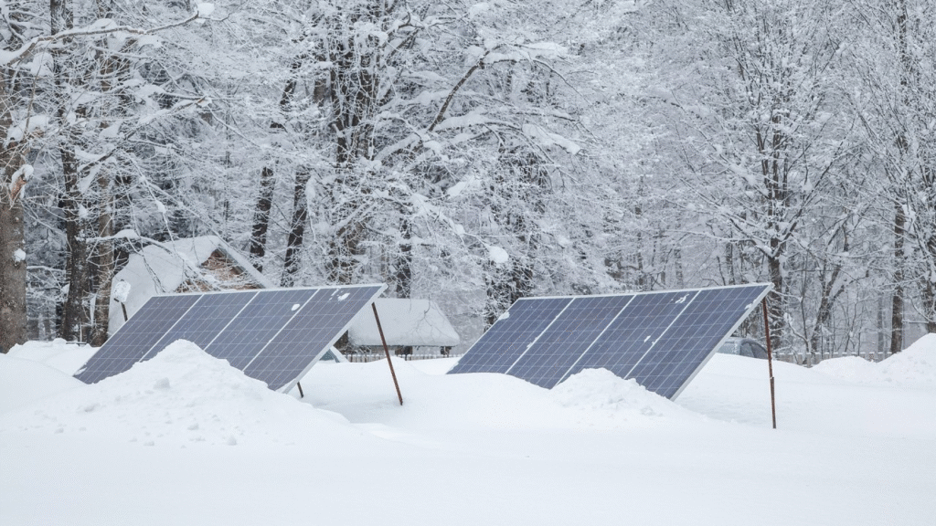 TIps for repairing solar panel in winter