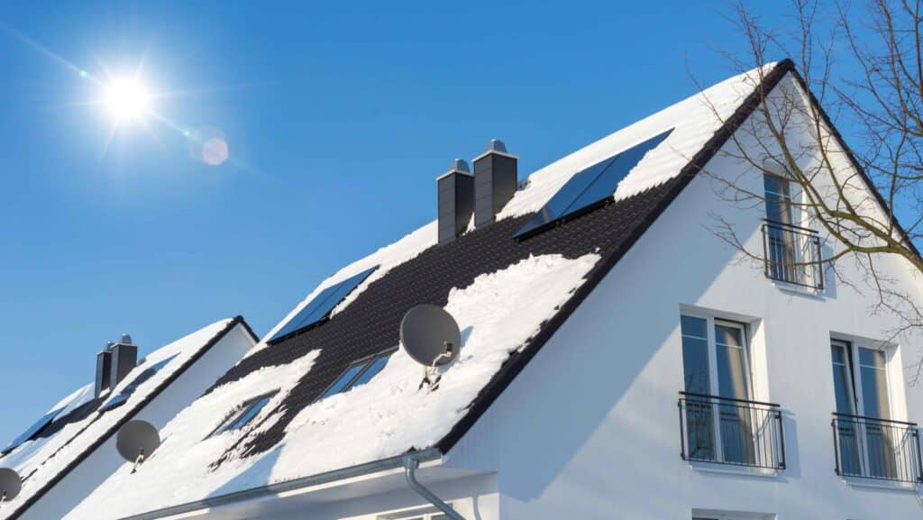 solar panel in cold weather
