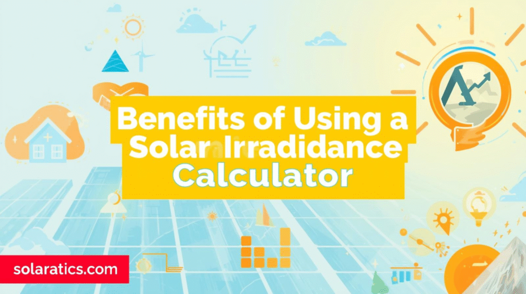 benefits of using solar irradiance  calculator