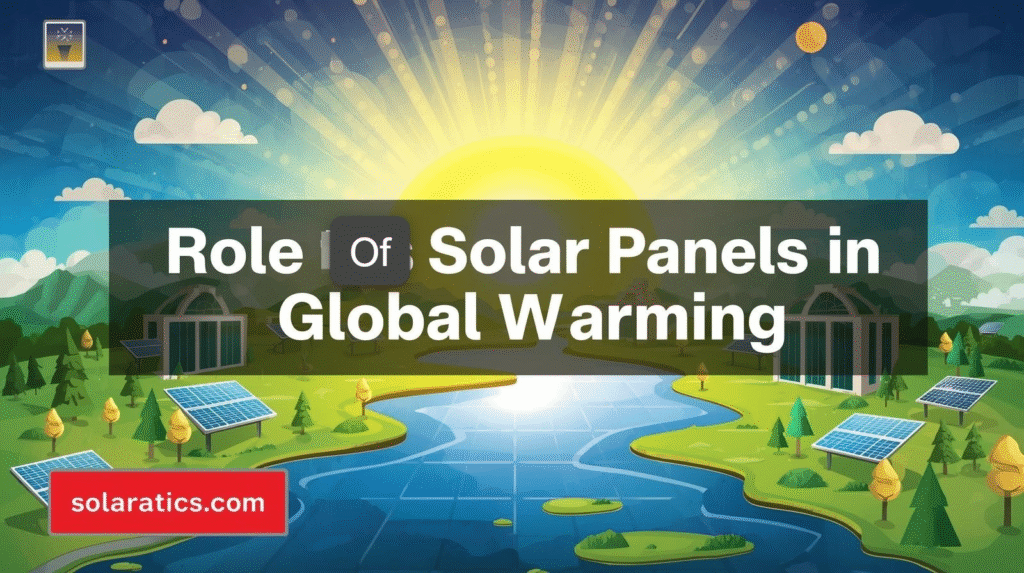 role of solar panels   in global warming
