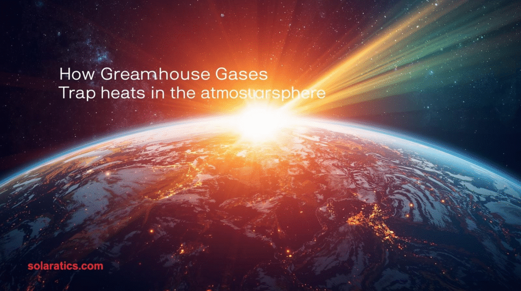 green house  gases trap heat in the environment 